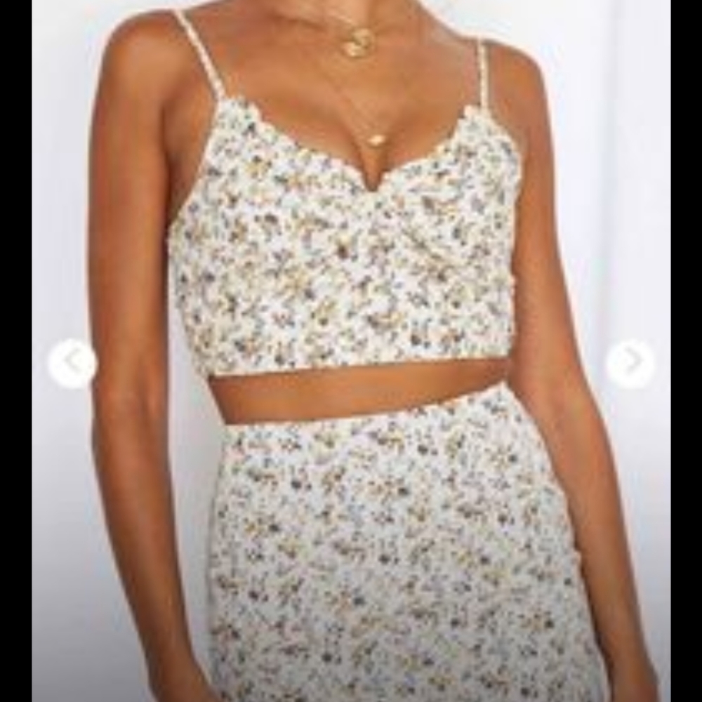 NWT Fortunate One Nora crop top size L
